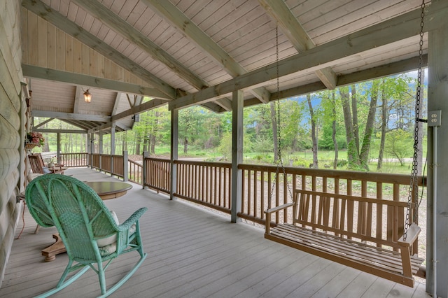 3118 Pratt Ln, Attica, MI 48412 - view of deck