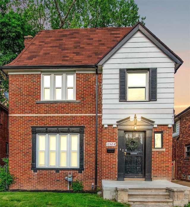 17524 Woodingham Dr, Detroit, MI 48221 - view of front of house with brick siding