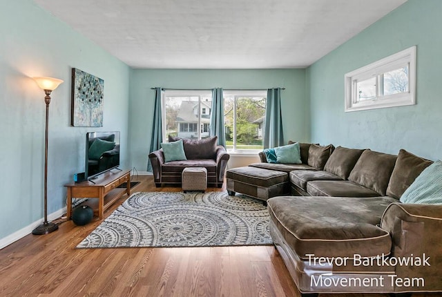 2200 Morton Ave, Muskegon, MI 49441 - living room with wood finished floors and baseboards