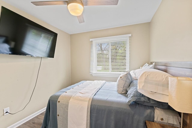12147 Torrey Rd, Fenton, MI 48430 - bedroom featuring wood finished floors and ceiling fan