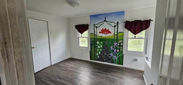 10320 Springville Hwy, Onsted, MI 49265 - spare room with plenty of natural light, wood finished floors, and baseboards
