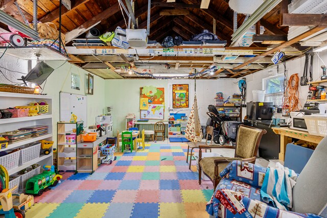 22019 Violet St, Saint Clair Shores, MI 48082 - basement featuring tile patterned floors