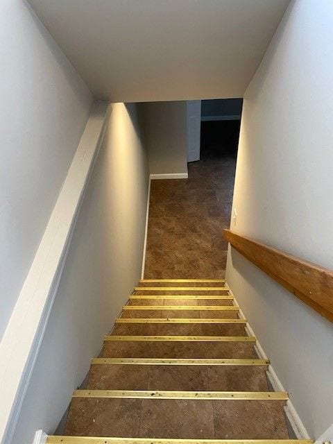view of stairway