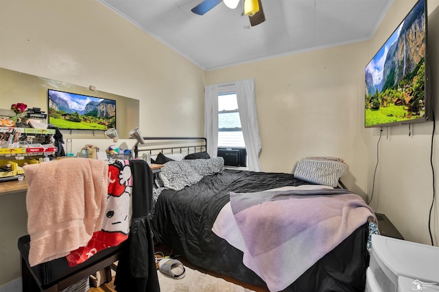 2651 5th St, Trenton, MI 48183 - bedroom featuring crown molding and ceiling fan