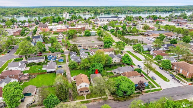 2651 5th St, Trenton, MI 48183 - aerial view of residential area with a large body of water