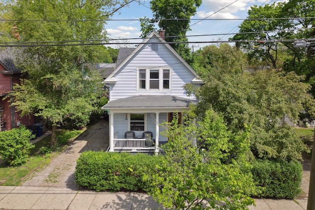 314 W Madison St, Ann Arbor, MI 48103 - view of front of home with covered porch and driveway