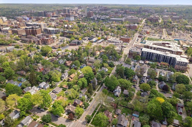 314 W Madison St, Ann Arbor, MI 48103 - aerial view of property and surrounding area featuring nearby urban area