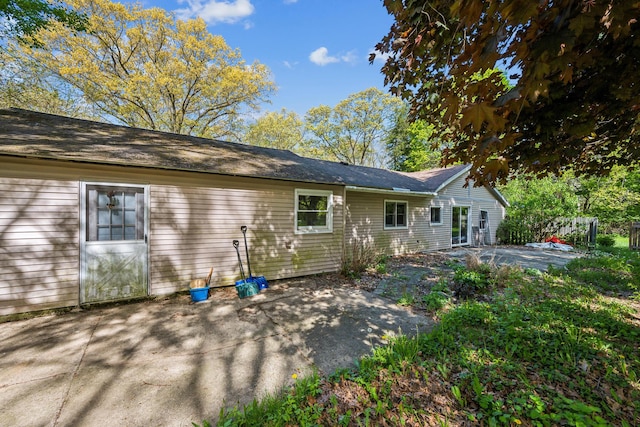 back of house featuring a patio