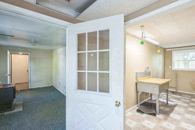 interior space with baseboards