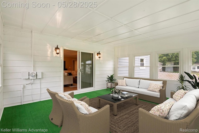 40755 Judd Rd, Belleville, MI 48111 - sunroom featuring outdoor lounge area
