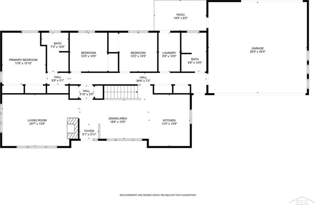 280 E Nebobish Rd, Essexville, MI 48732 - floor plan / room layout