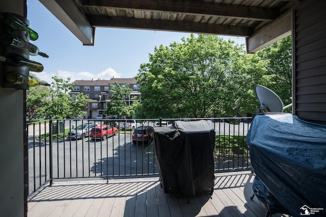 2827 Biddle Ave, Wyandotte, MI 48192 - view of wooden terrace