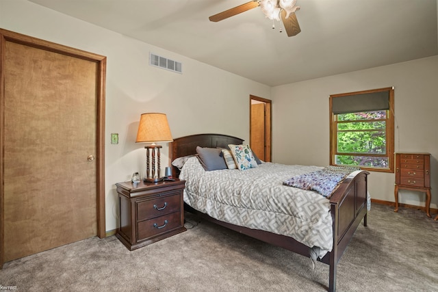 3641 Timber Ridge Dr, Metamora, MI 48455 - carpeted bedroom featuring a ceiling fan and baseboards