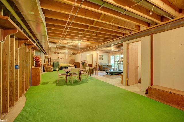 3641 Timber Ridge Dr, Metamora, MI 48455 - basement featuring light colored carpet