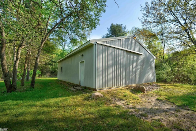3641 Timber Ridge Dr, Metamora, MI 48455 - view of pole building with a yard