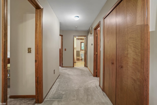 3641 Timber Ridge Dr, Metamora, MI 48455 - hallway featuring light colored carpet and baseboards
