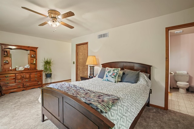 3641 Timber Ridge Dr, Metamora, MI 48455 - carpeted bedroom featuring baseboards and a ceiling fan