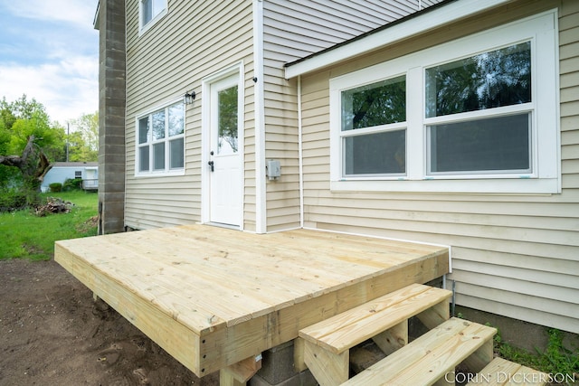3188 E Stage Rd, Ionia, MI 48846 - view of wooden terrace