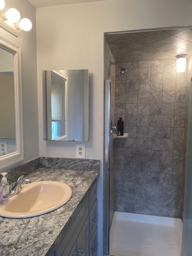 5250 Hardwoods Dr, West Bloomfield, MI 48323 - full bathroom featuring a shower stall and vanity