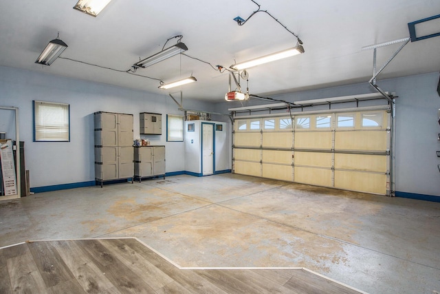 7512 Trophy Ct, Grass Lake, MI 49240 - garage featuring a garage door opener and baseboards