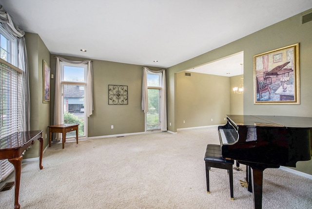 9968 Tuscany Valley Way S, Lyon, MI 48178 - living area featuring plenty of natural light and light carpet