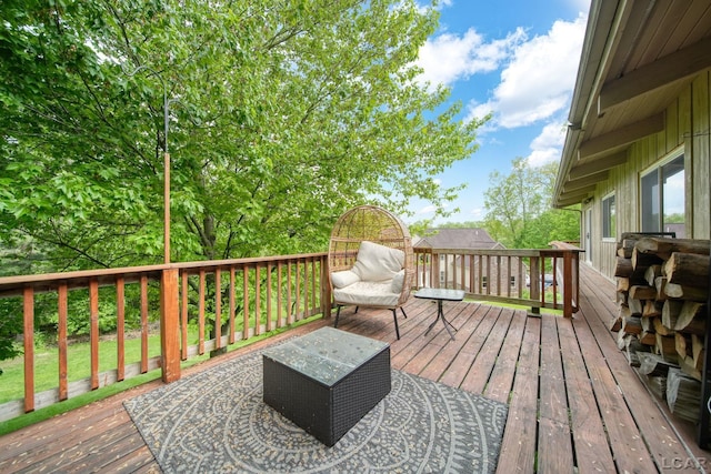 3224 Thornhill Dr, Adrian, MI 49221 - view of wooden terrace