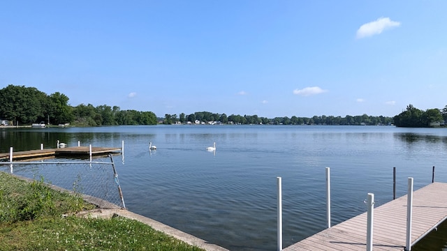 25722 Rainbow Dr, Sturgis, MI 49091 - dock area with a water view