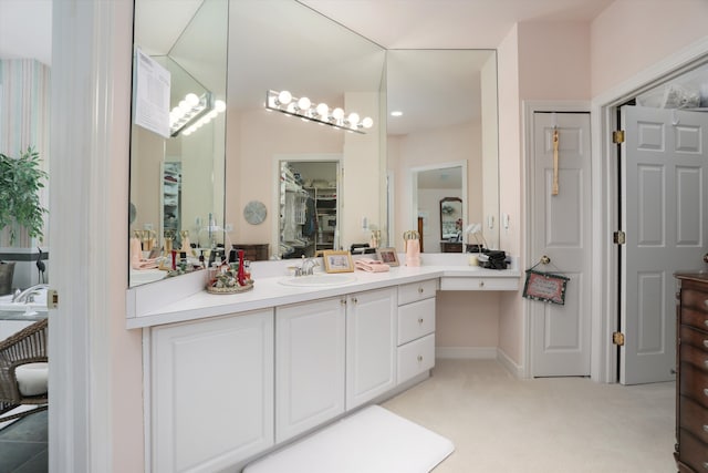 30465 Stonegate Dr, Franklin, MI 48025 - bathroom featuring vanity and a spacious closet
