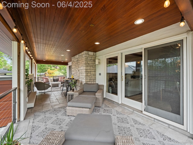 1985 Lone Pine Rd, Bloomfield Hills, MI 48302 - porch with an outdoor hangout area
