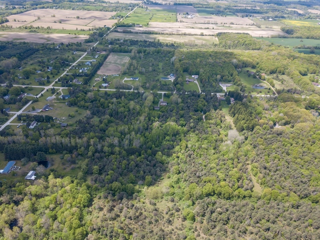 7642 Jordan Rd, Yale, MI 48097 - aerial view of property's location with rural landscape and a forest