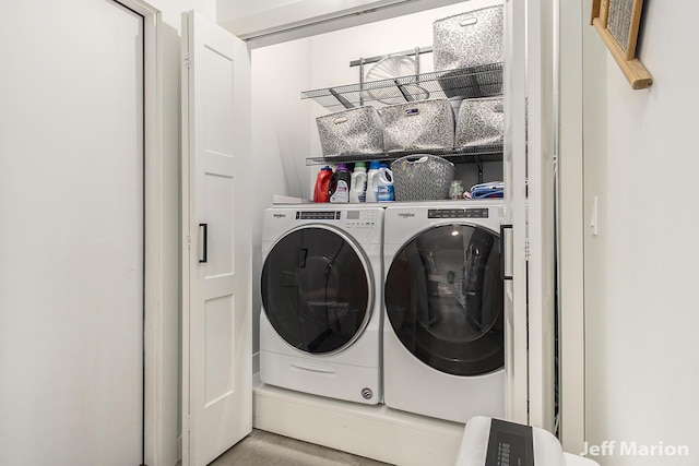 1525 W David Hwy, Ionia, MI 48846 - laundry room featuring separate washer and dryer