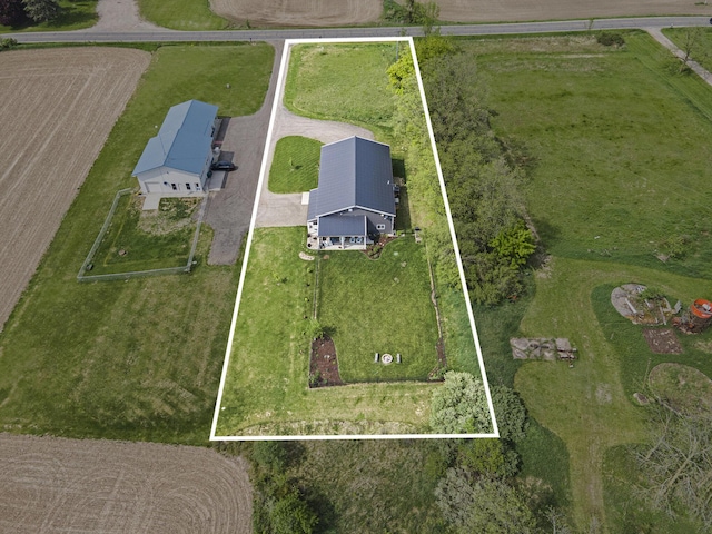 1525 W David Hwy, Ionia, MI 48846 - aerial view of sparsely populated area featuring property parcel outlined