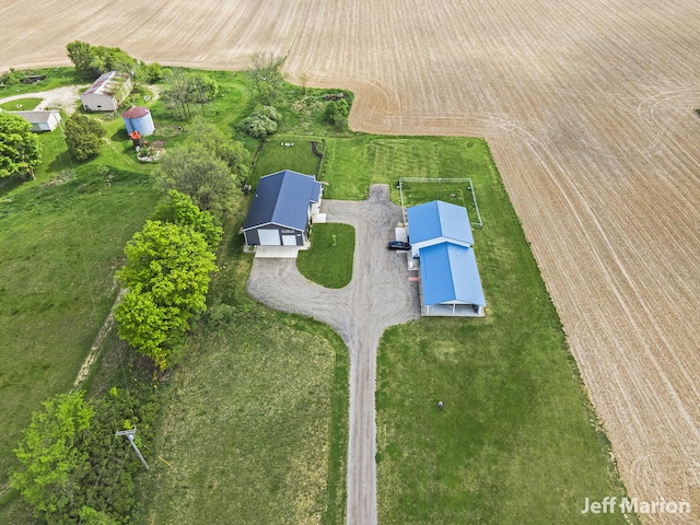 1525 W David Hwy, Ionia, MI 48846 - aerial overview of property's location with rural landscape