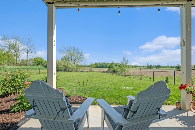 1525 W David Hwy, Ionia, MI 48846 - view of yard with a rural view and a patio