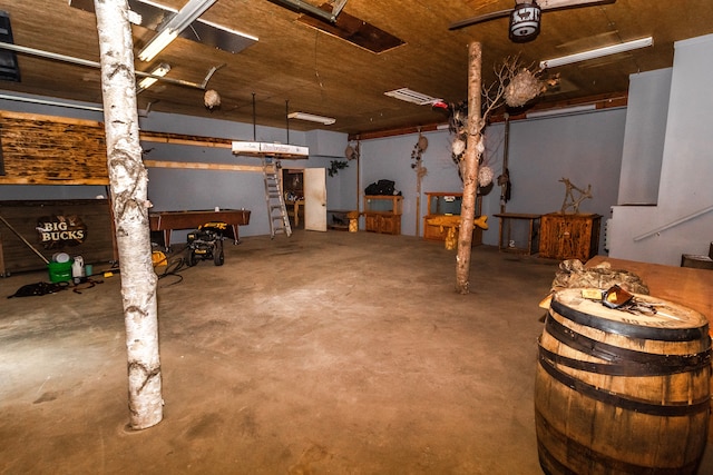 4707 Mount Morris Rd, Columbiaville, MI 48421 - basement with a garage