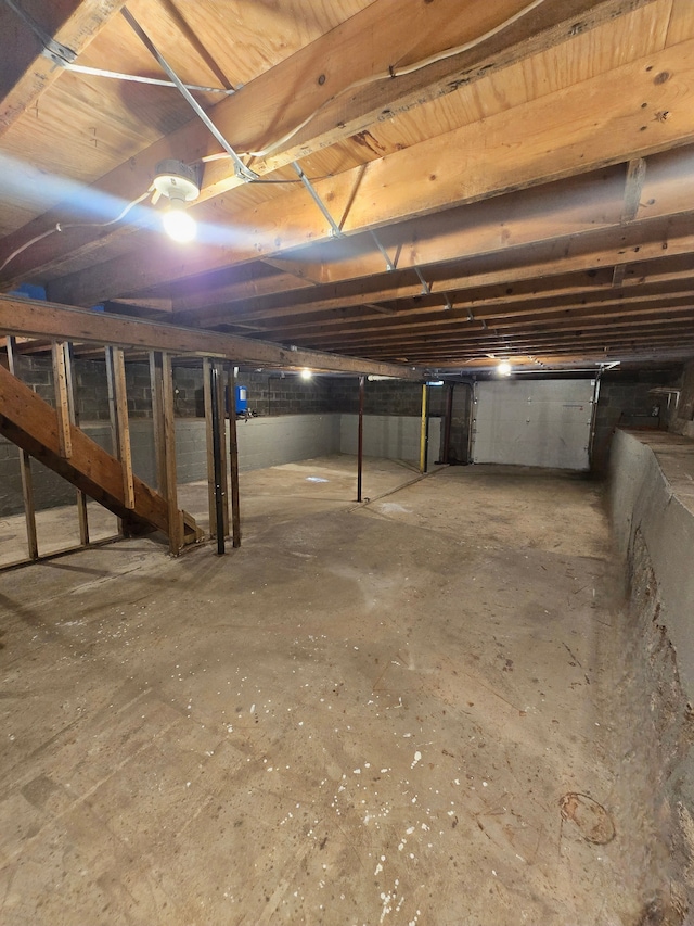 7400 Willow, Lexington, MI 48450 - view of unfinished below grade area