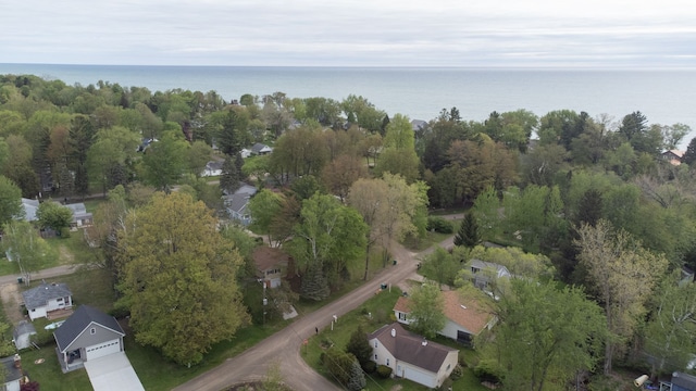 7400 Willow, Lexington, MI 48450 - aerial overview of property's location featuring a nearby body of water