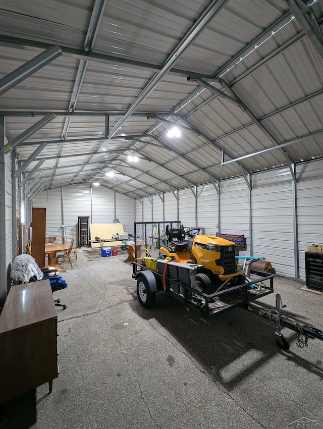 4515 N Michigan Rd, Carrollton, MI 48604 - garage featuring metal wall