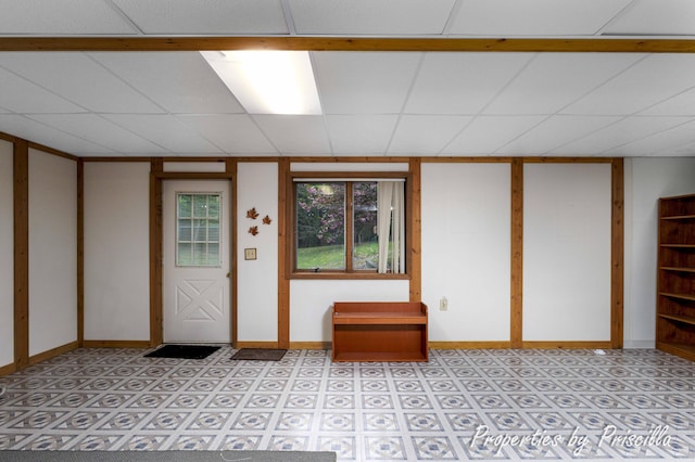 315 Hayes St NW, Comstock Park, MI 49321 - foyer featuring a drop ceiling and baseboards