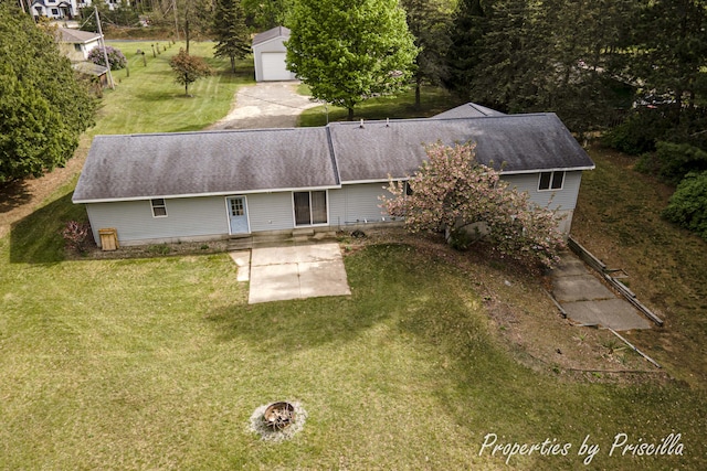 315 Hayes St NW, Comstock Park, MI 49321 - view from above of property