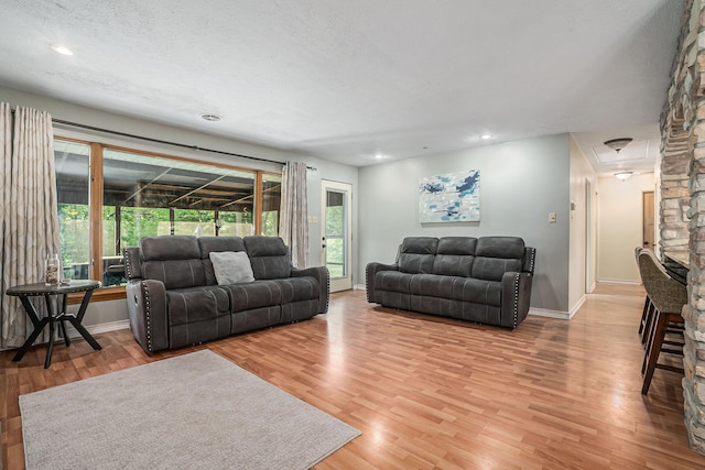 1514 Ferndale Blvd, Niles, MI 49120 - living room with light wood-type flooring, baseboards, and recessed lighting