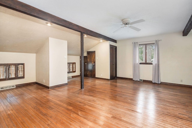 1514 Ferndale Blvd, Niles, MI 49120 - unfurnished living room with ceiling fan, light wood-type flooring, and baseboards