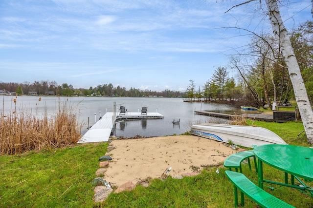 2220 Grass Lake Ave, Lake, MI 48632 - dock with a water view