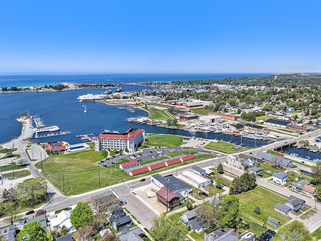 929 S Washington Ave, Ludington, MI 49431 - bird's eye view of a nearby body of water and a marina