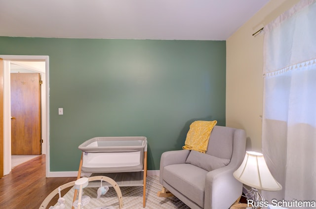 1572 Cornell Rd, Muskegon, MI 49441 - living area with wood finished floors and baseboards