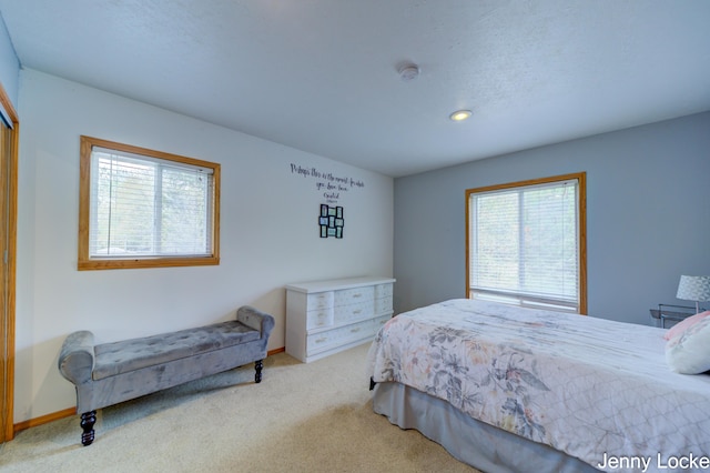 608 Porter Rd, Norton Shores, MI 49441 - carpeted bedroom with multiple windows and recessed lighting