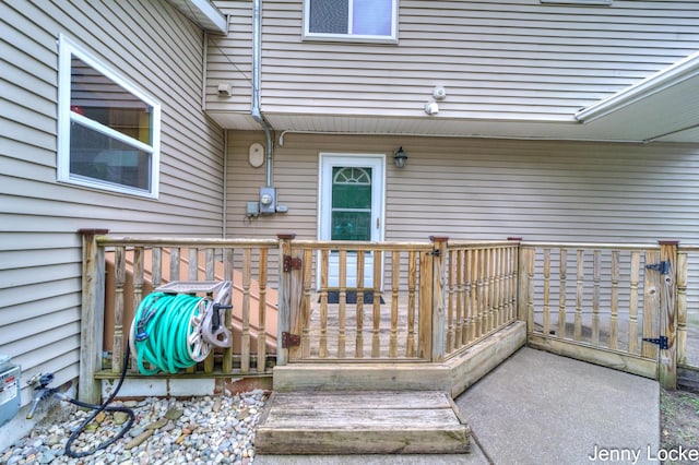 608 Porter Rd, Norton Shores, MI 49441 - view of wooden deck