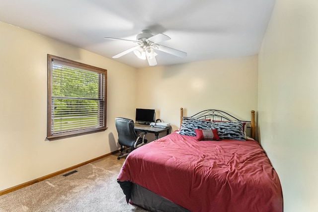 4024 Austin Ct, Lapeer, MI 48446 - bedroom featuring carpet flooring, baseboards, and a ceiling fan