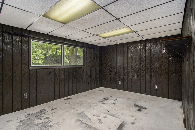 10706 Portage Rd, Portage, MI 49002 - empty room featuring wood walls