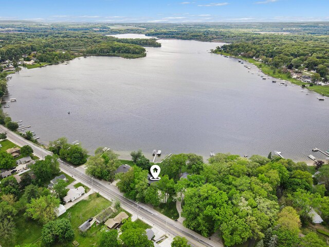 10706 Portage Rd, Portage, MI 49002 - aerial view of a nearby body of water and a forest